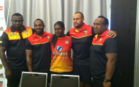 The PNG Orchids and PM's 13 coach and captains.