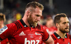 Kieran Read looking disappointed after the Crusaders draw against the Sharks. 6.5.19