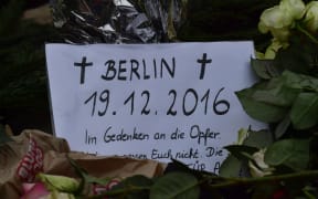 A memorial in Berlin after a truck ploughed into a crowd near a Christmas market.