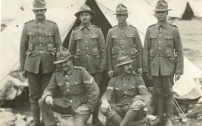 New Zealand soldiers in the Middle East during WWI.