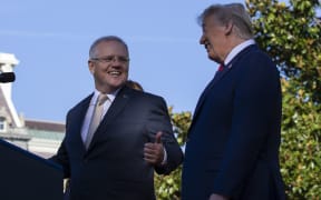 Scott Morrison and Donald Trump in Washington for an official visit on September 20, 2019.