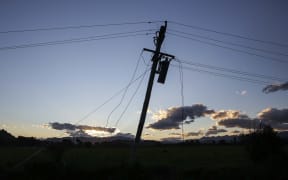Power lines down in Kaikoura