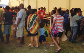 Voters registering in the Solomon Islands.
