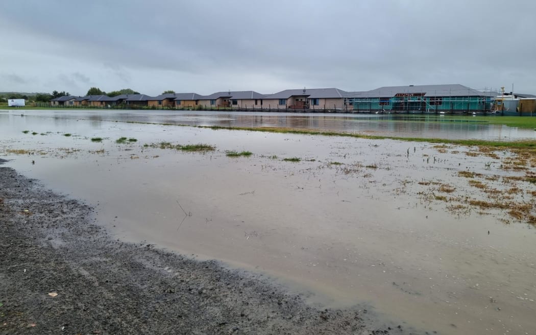 Flooding in Napier on 14 February, 2023.