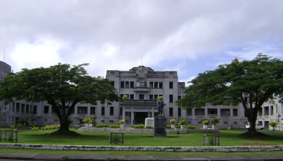 Government buildings in Fiji.