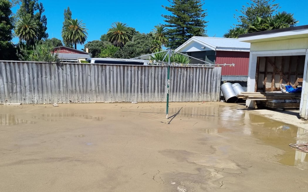 Flood damage in Wairoa following Cyclone Gabrielle.