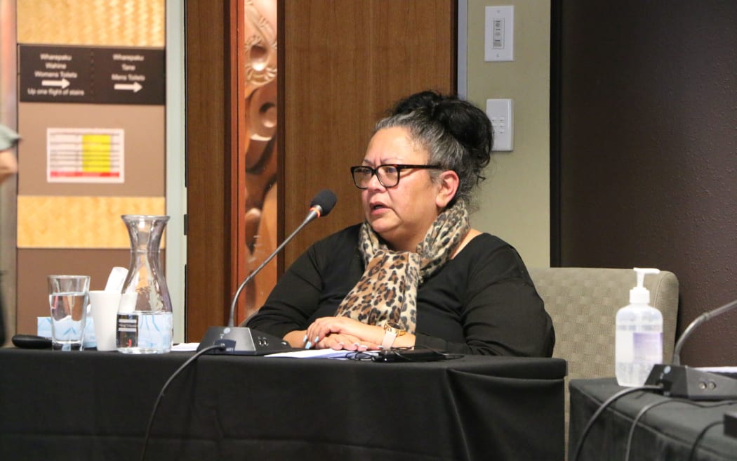 Social worker Rhonda Tautari told the Tribunal that she was there to speak for the tamariki and teenage mother's she works with - 80 percent of which are Māori.