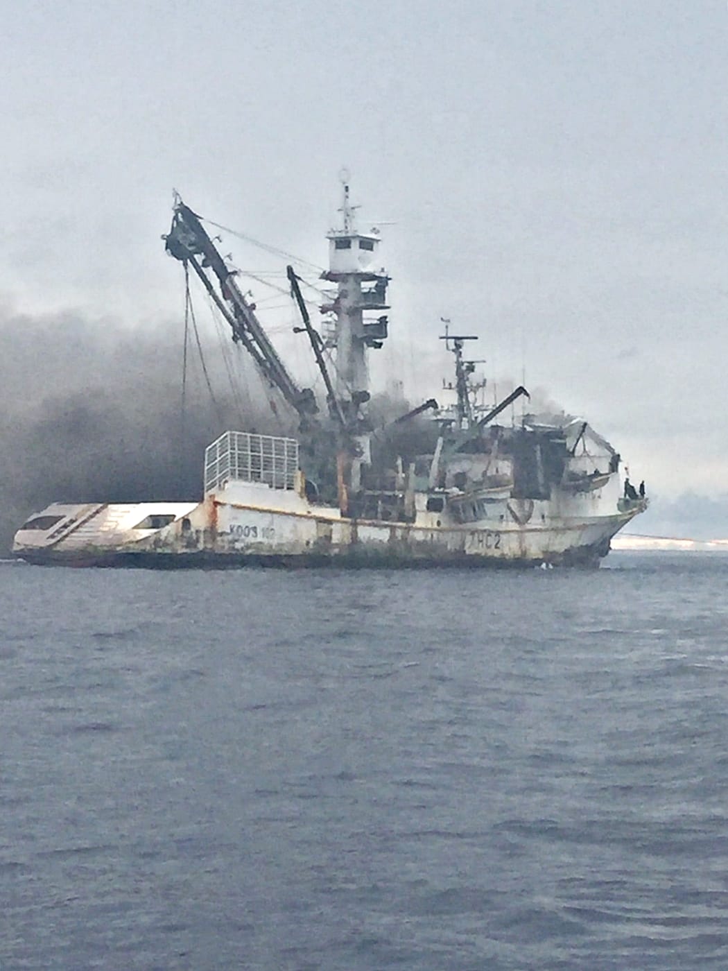 The Marshall Islands-flagged Koo's 102 purse seine fishing vessel caught fire in Majuro lagoon on Sunday