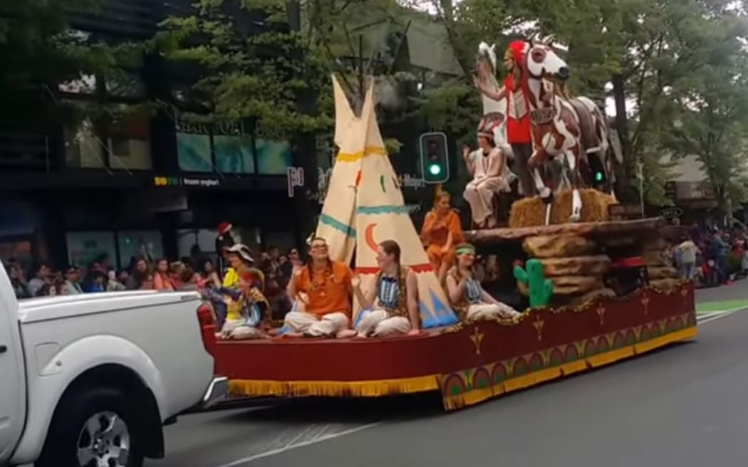 The Native American float which featured in the 2015 parade.