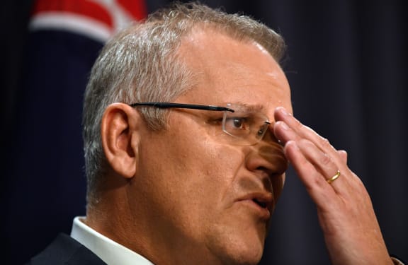 Australia's incoming Prime Minister Scott Morrison speaks at a press conference in Canberra on August 24, 2018 after a stunning Liberal party revolt instigated by hardline conservatives unseated moderate Malcolm Turnbull.