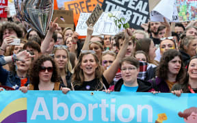 Pro choice protesters marched in Ireland last year.