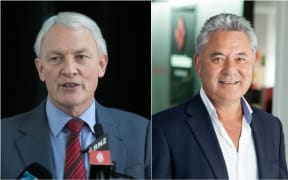 Mayoral candidates Phil Goff, left, and John Tamihere