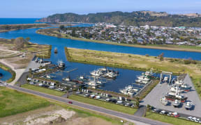 A concept sketch of what the harbour development in Whakatāne will look like.