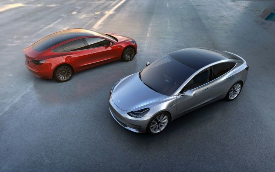 The Tesla Model 3 was unveiled in March.
