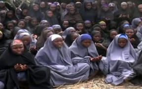 A screengrab taken from a Boko Haram video showing girls believed to be the schoolgirls abducted in Chibok.