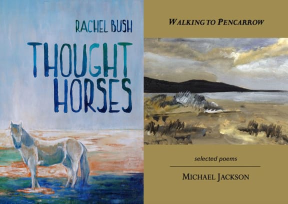 .Covers of Thought Horses and Walking to Pencarrow