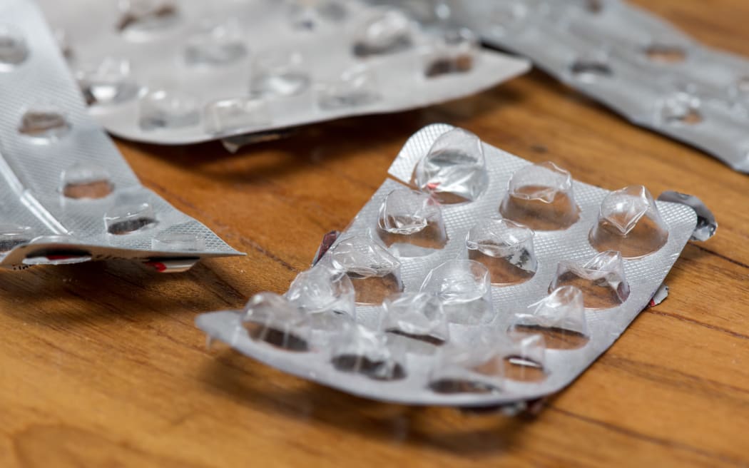 Empty pill blisters. Drug shortage concept