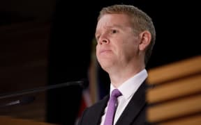 Prime Minister Chris Hipkins at a post Cabinet meeting media briefing on 3 July, 2023.
