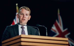 Minister in charge of Covid-19 Response Chris Hipkins speaks during the first post-Cabinet conference of 2021 on 26 January.