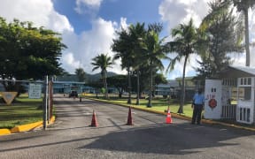 Marianas High School. The CNMI government closed all schools for ten days due to new cases of Covid-19 in the community, 29 October 2021.