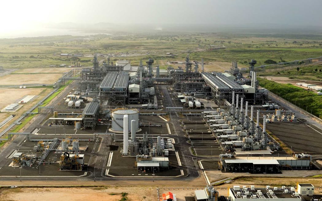 Exxon Mobil PNG's LNG plant near Port Moresby
