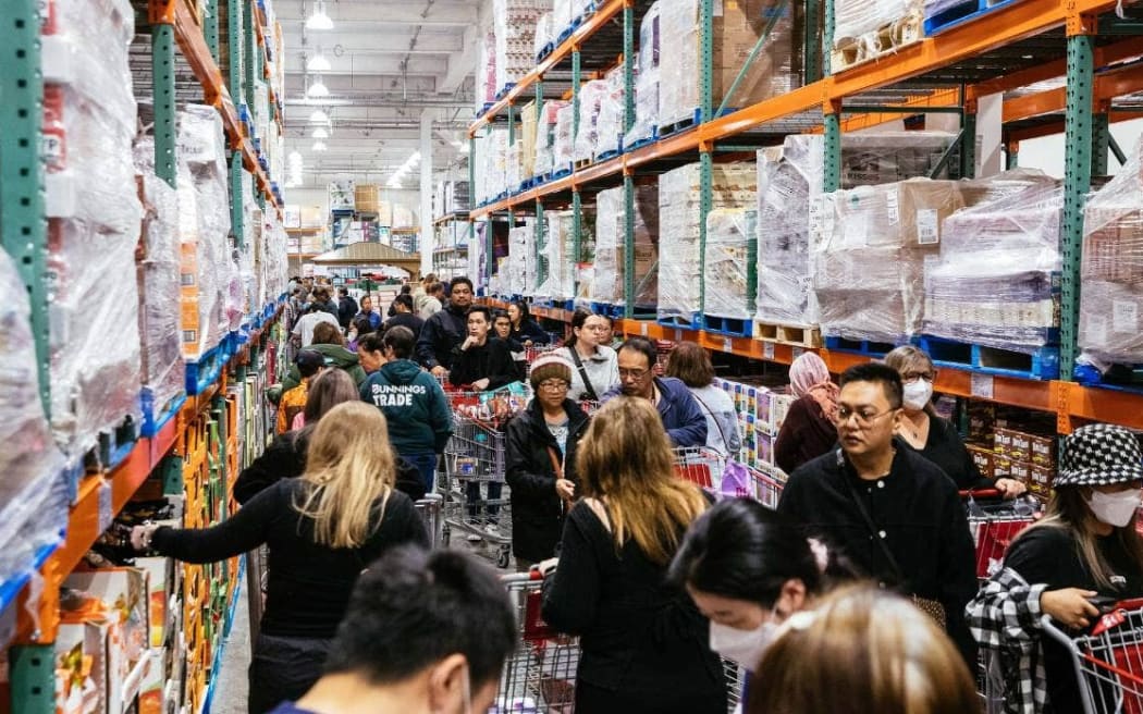 New Zealand's first Costco store was crowded during its opening week.