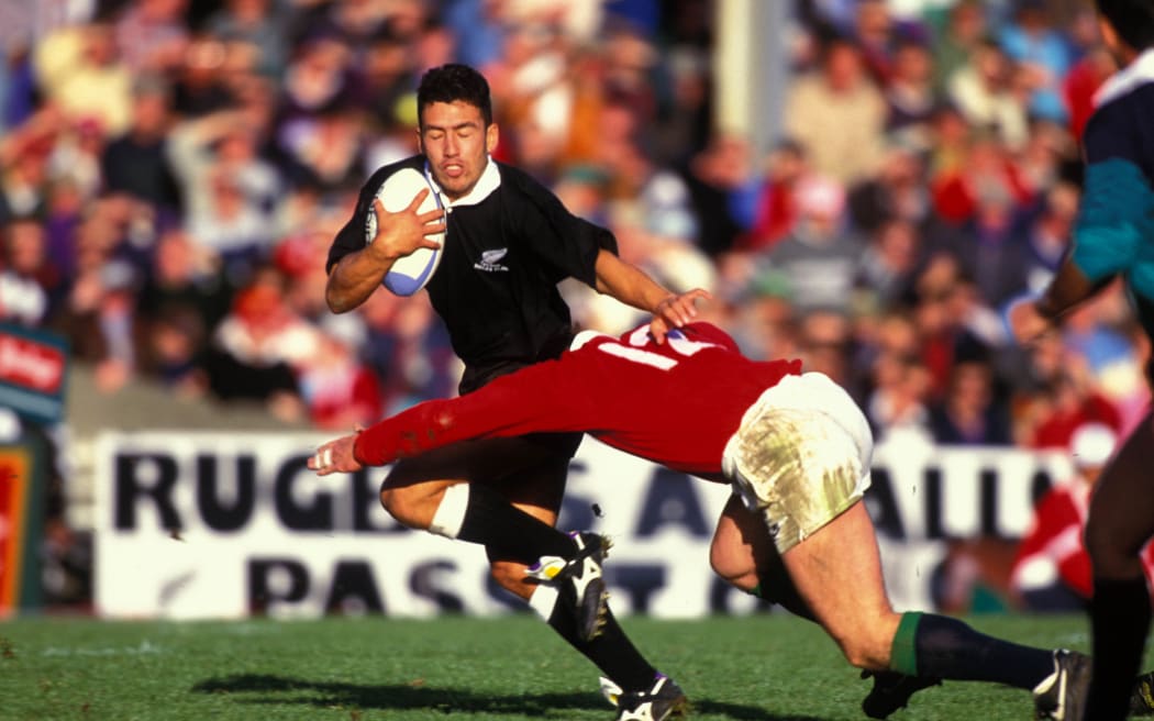 NZ Māori fullback Sam Doyle in action during the 1993 British and Irish Lions tour to New Zealand. Photo: PHOTOSPORT
New Zealand Māori v British & Irish Lions at Wellington, 29 May 1993.