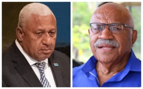 Frank Bainimarama, left, and Sitiveni Rabuka