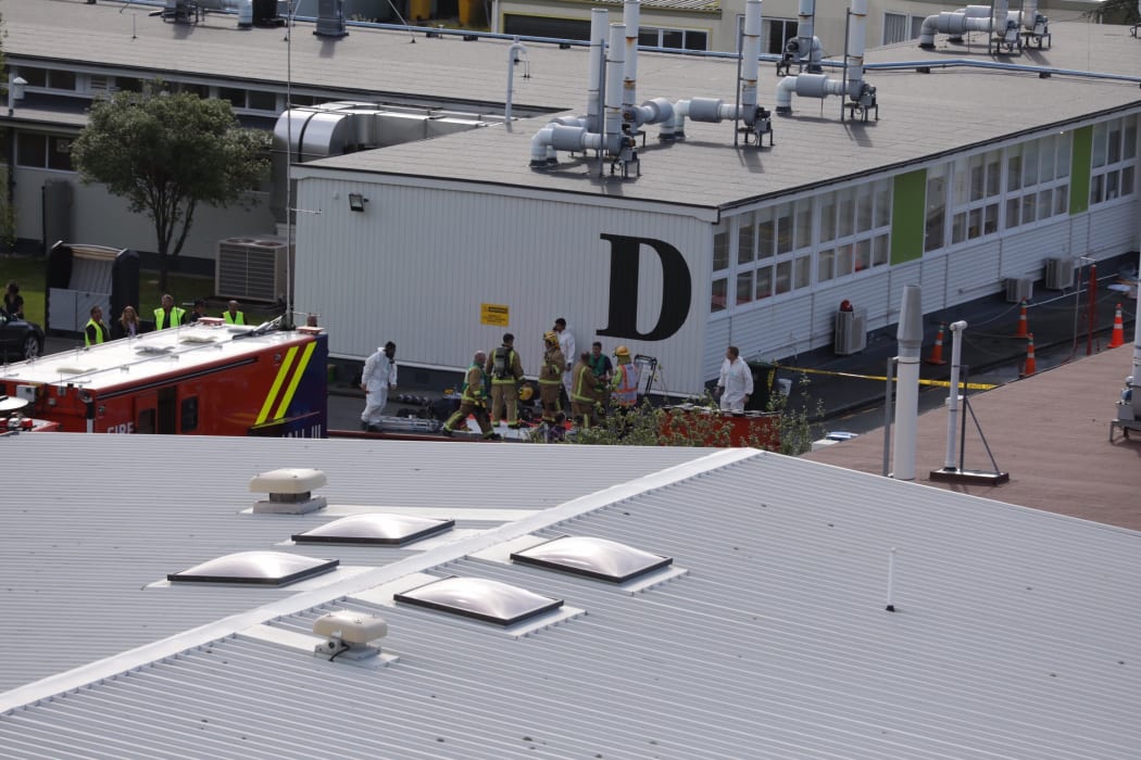 A fire broke out at Callaghan Innovation in Lower Hutt.