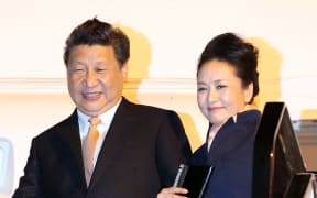 Chinese President Xi Jinping and wife Peng Liyuan arrived in Auckland last night.
