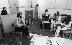 The Beatles at Apple Studios 24 January 1969 Credit Ethan A. Russell