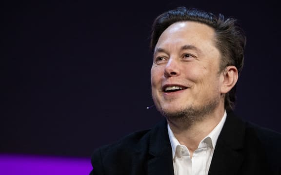 An image released by TED Conferences shows Tesla chief Elon Musk at the TED2022: A New Era conference in Vancouver, Canada, 14 April, 2022.