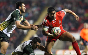 Tonga and the Cook Islands at the 2013 Rugby League World Cup.