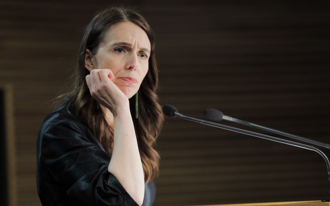 Prime Minister Jacinda Ardern at the post-caucus meeting conference on 16 August, 2022.