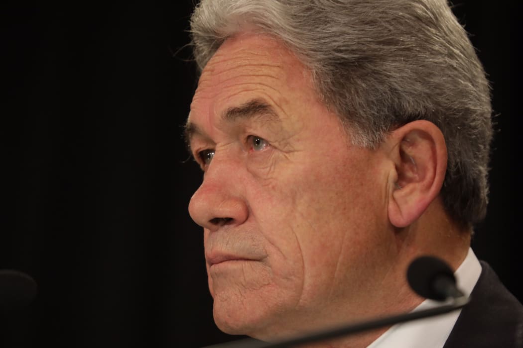 Winston Peters following a Cabinet meeting on gun law reform, 18 March.