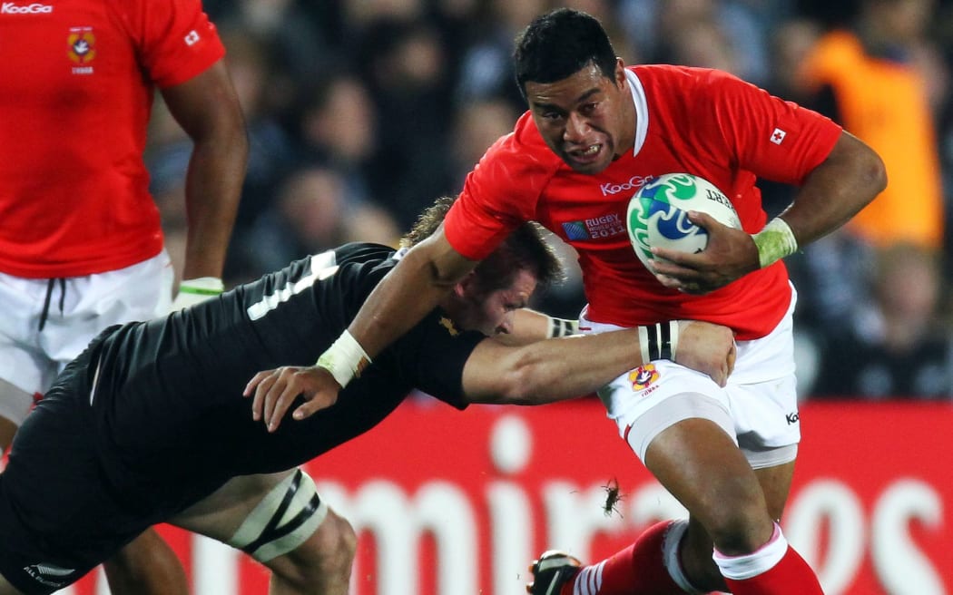 Tongan captain Siale Piutau in action during the 2011 World Cup