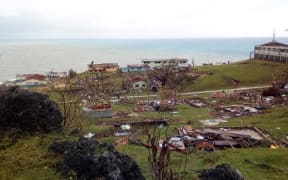 Cyclone Harold's destruction at Melsisi, Pentecost in Vanuatu in April, 2020.