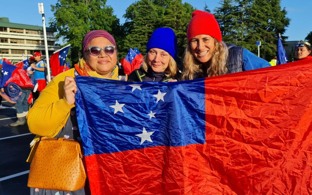 Toa Samoa supporters in Porirua