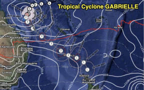 Path of Tropical Cyclone Gabrielle as of 8/2/23
