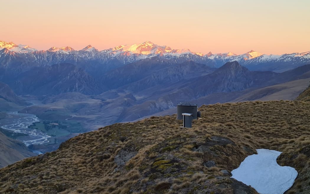 A Turk hut among the mountains at Vanguard Peak, near Queenstown