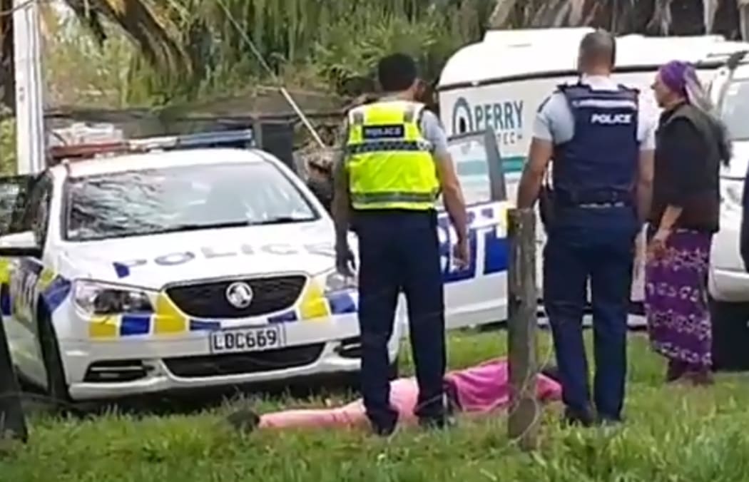 Māori Party candidate for Hauraki-Waikato Donna Pokere-Phillips did a live stream on Facebook of the arrests.