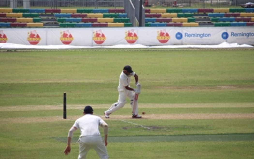 PNG batted through the first day against Scotland.