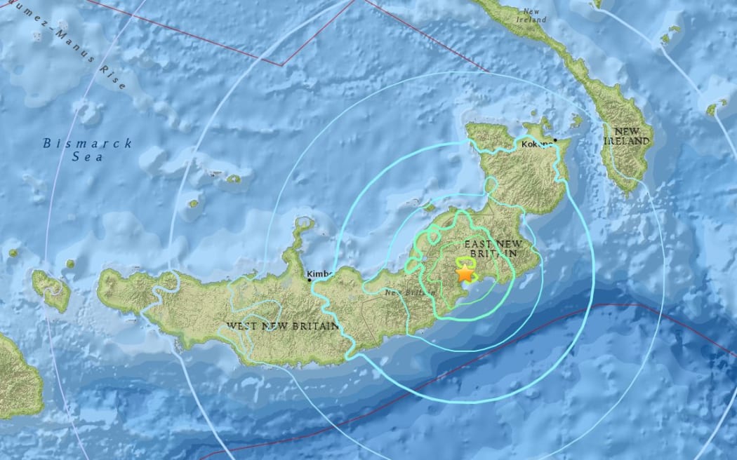 6.3 quake off PNG's Rabaul, in East New Britain