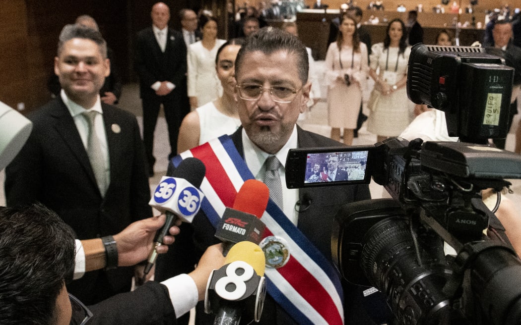 Costa Rica's new President Rodrigo Chaves.