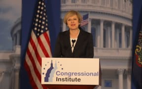 British PM Theresa May speaks at the Congress of Tomorrow Republican Member Retreat, Philadelphia, 26 January.