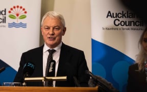 Auckland mayor Phil Goff announces the council has agreed to a budget with a 3.5 percent rates rise.