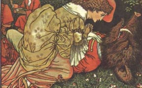 Beauty and the Beast illustration by Walter Crane
