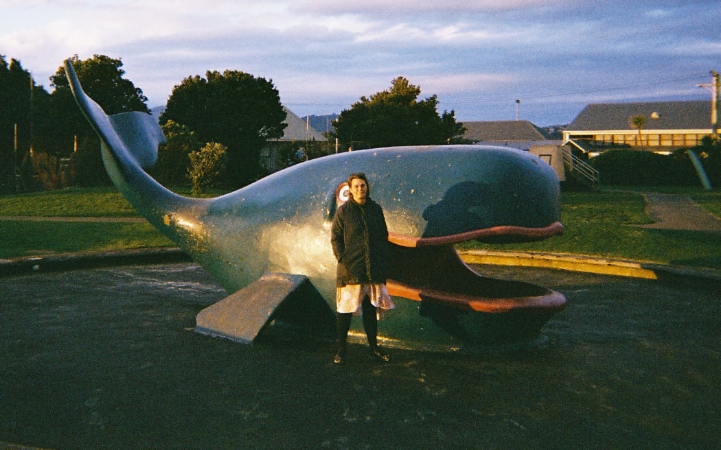 Maxine Funke at a park in Sth Dunedin