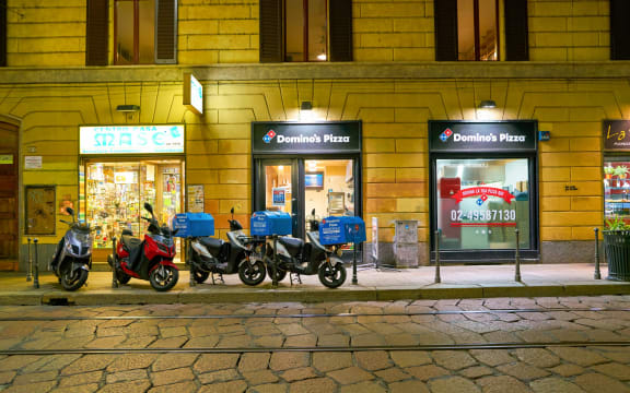 A Domino's Pizza outlet in Milan, Italy, in 2017.