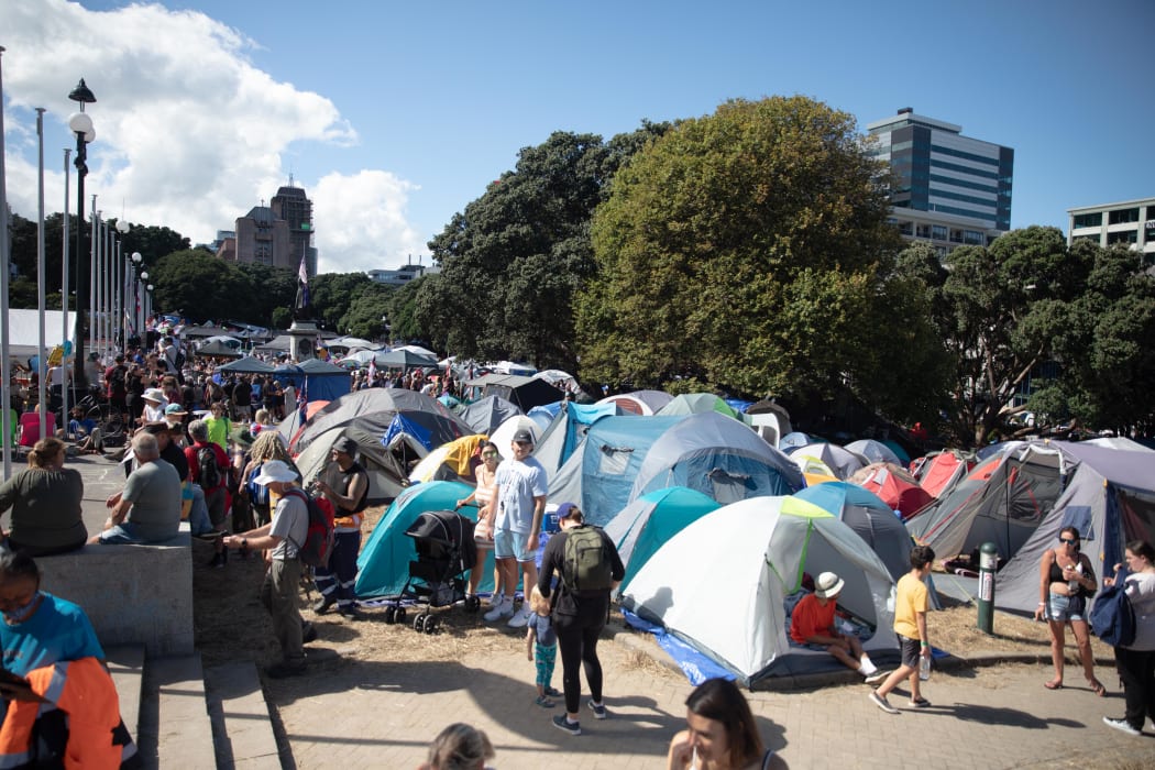 Protesters Outside Parliament Disappointed Over No Meeting With Cabinet Ministers Rnz News 